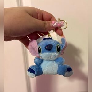 Blue Stitch Plush Keychain